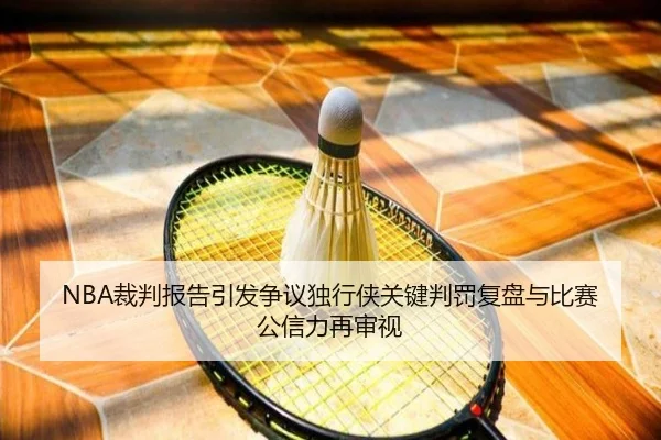 NBA裁判报告引发争议独行侠关键判罚复盘与比赛公信力再审视